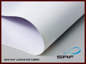 SRF 3 Feet Semi Hot Laminated Fabric 210 GSM Front Lit White